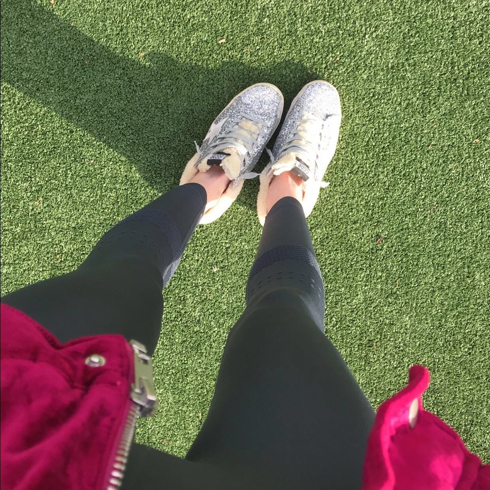 SHERLING SPARKLY GOLDEN GOODE MULES 41